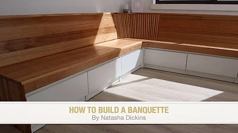 HOW TO DIY Build A Banquette with Fluted Timber De...
