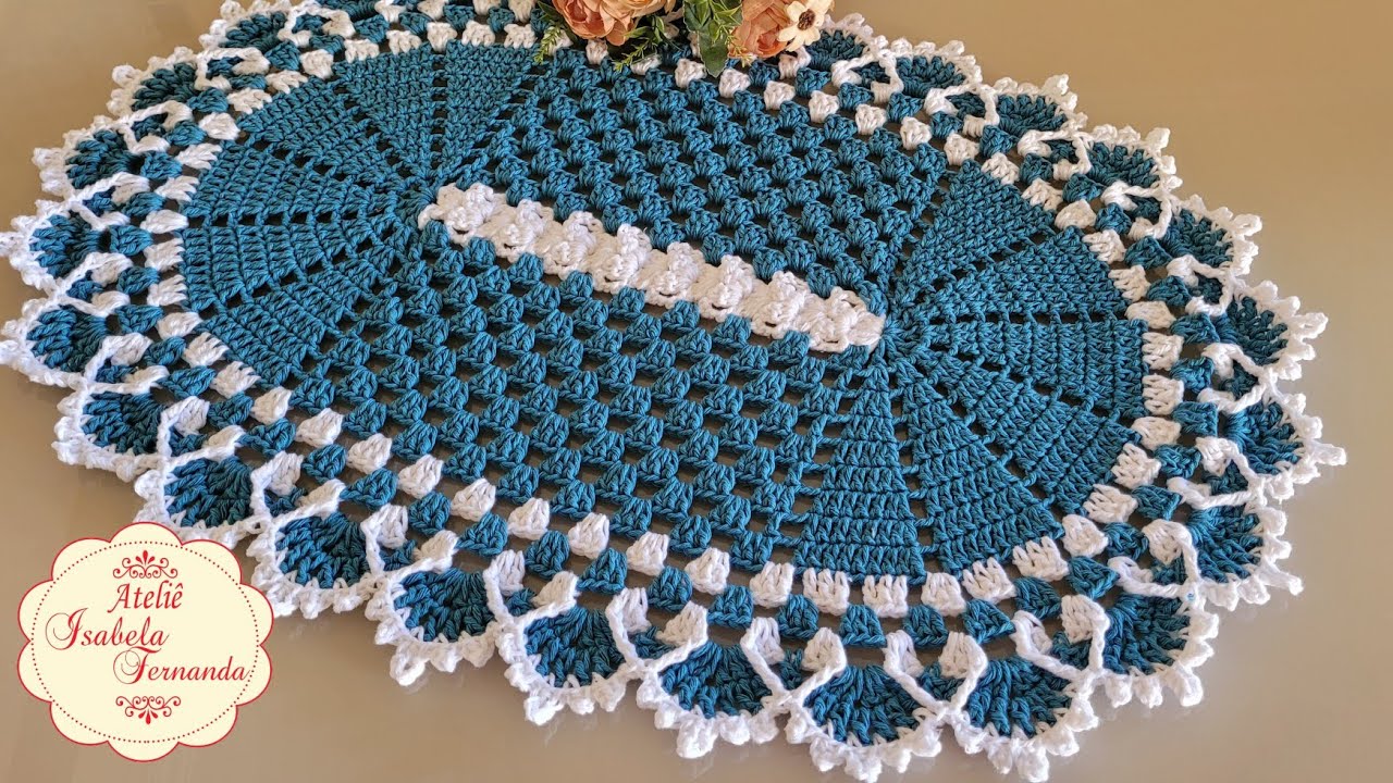 Tapete Oval Sucesso de Vendas  Fácil Rápido e Econômico Com Apenas 285 Gramas de Fio