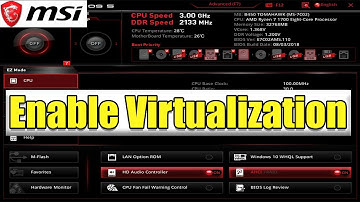 Virtualisatie inschakelen op MSI b450 tomahawk MAX | Virtualisatie inschakelen op MSI-moederbord |