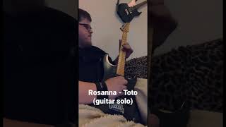 Rosanna - Toto (guitar solo cover)