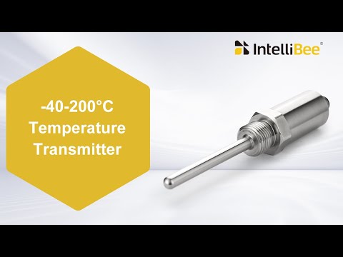 -40-200°C Temperature Transmitter and Sensor 4-20mA, 0-10V, PT100 (optional) - IntelliBee Sensor