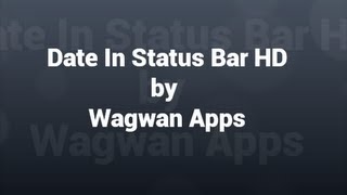 Date in Status Bar HD screenshot 2