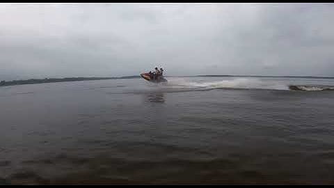 Wet jet performance Rear exhaust and modded water box vs the Triton Seadoo spark