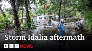 Millions in Florida struggle with aftermath of Storm Idalia - BBC News