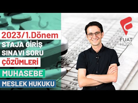 fuathoca.net | SGS 2023-1 Sınav Soru Çözümü I Muhasebe Grubu - Meslek Hukuku