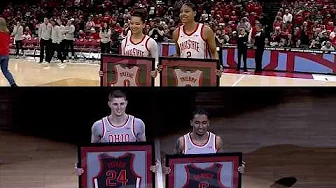 Ohio State Basketball Honors Seniors in Final Home Games