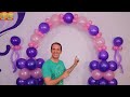 como hacer un arco de globos - decoracion con globos - gustavo gg - decoraciones para cumpleaños