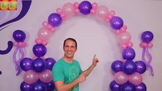 como hacer un arco de globos - decoracion con globos - gustavo gg - decoraciones para cumpleaños