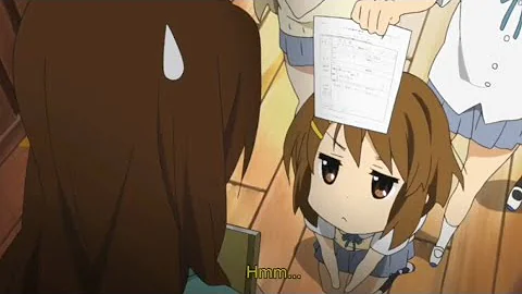 Yui suspects on Sawako sensei 【K-ON!】