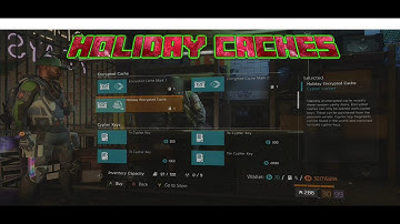 New Holiday Encrypted Cache The Division 1.8