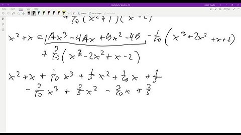 Express the integrad as a sum of partial fractions and evaluate the integrals. ∫x^2+x/…