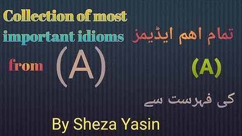 most important idioms for css || lecture series