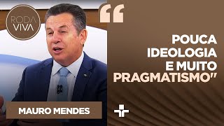 Mauro Mendes opina sobre possível candidatura de Michelle Bolsonaro e futuro do União Brasil