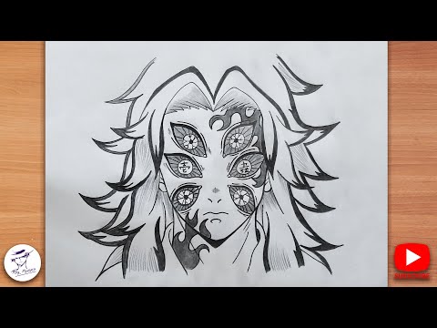 How To Draw Kokushibo Demon Slayer Drawing Easy Anime Drawing Step By Step 