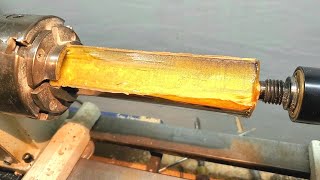 Woodturning. Honey on it!! Resin art【職人技】黒檀とレジンのハニーディッパーを作る