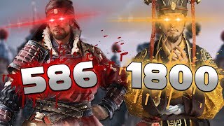 Our 586 units vs 1800 - Sun Ce CRUSHES his master, Yuan Shu, TURN 5!
