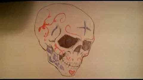 Drawing a Sugar Skull - Skull Drawings