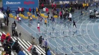 Drake Relays 2016 Men&#39;s Shuttle Hurdle Finals