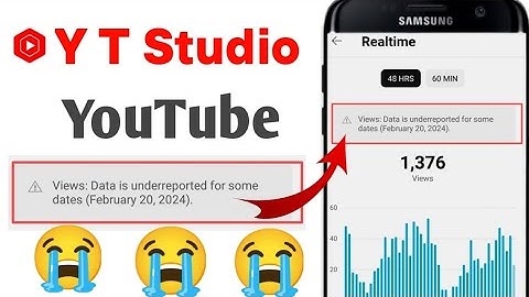 data is underreported for some dates (february 20 2024)||Yt studio real time views data underreport