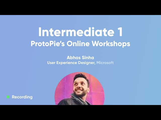 Making Micro-interactions | ProtoPie Intermediate Workshop 1