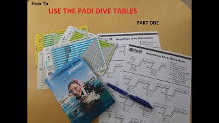 How to use the PADI RDP part one