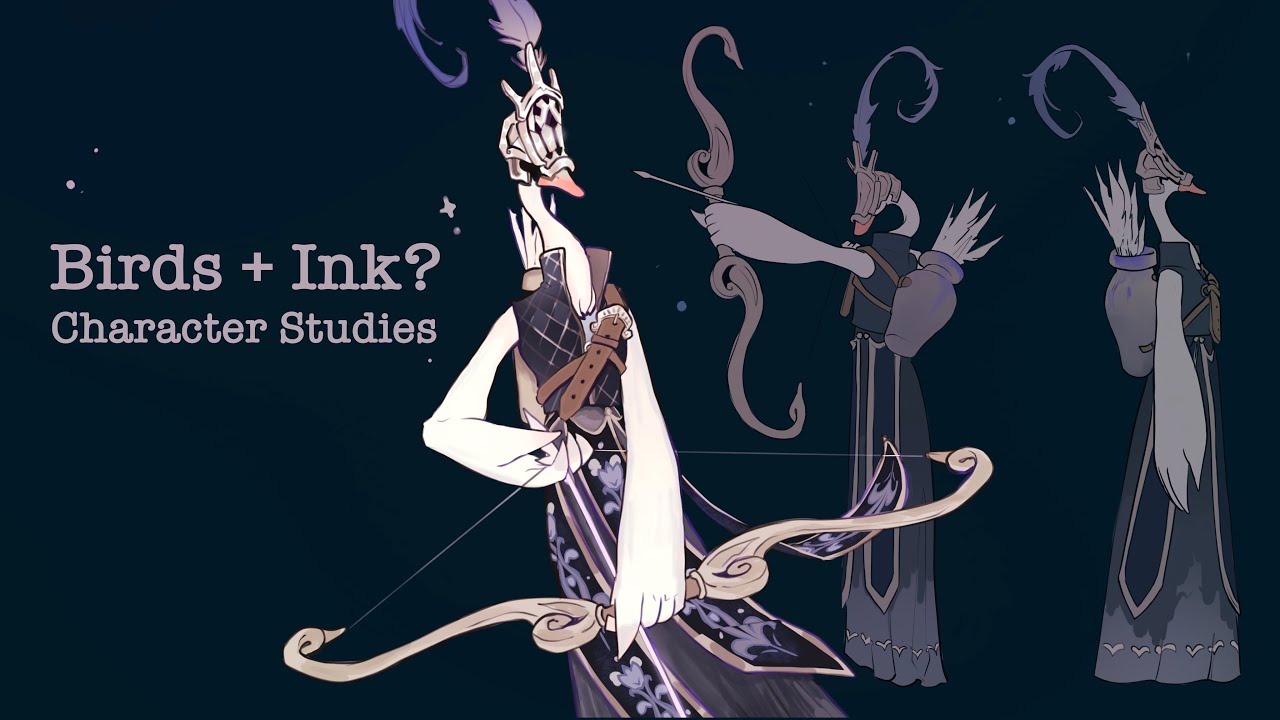 Inkwell & Quill Character Design Process YouTube