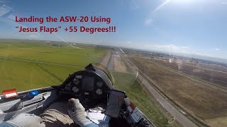 Landing the ASW-20 With "Jesus Flaps" Extended