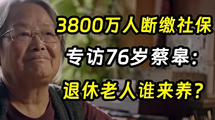 3800萬人“斷繳社保”，退休老人誰來養？專訪76歲蔡皋：養老只看三條路《十三邀S7 ThirteenTalks》 #許知遠 #許子東 #馬家輝 #梁文道 #馬未都 #竇文濤 - 天天要聞