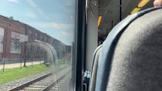 NJ Transit Stadler RiverLine LightRail Train Timelapse Ride thru Trenton Stations