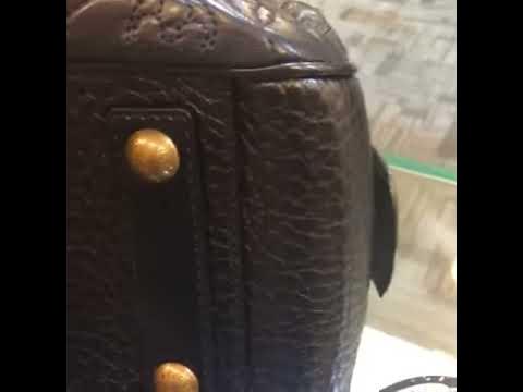 Louis Vuitton Black Limited Edition Leather Mizi Vienna Bag