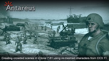 Creating crowded scenes in iClone 7 using re-meshed characters from CC3