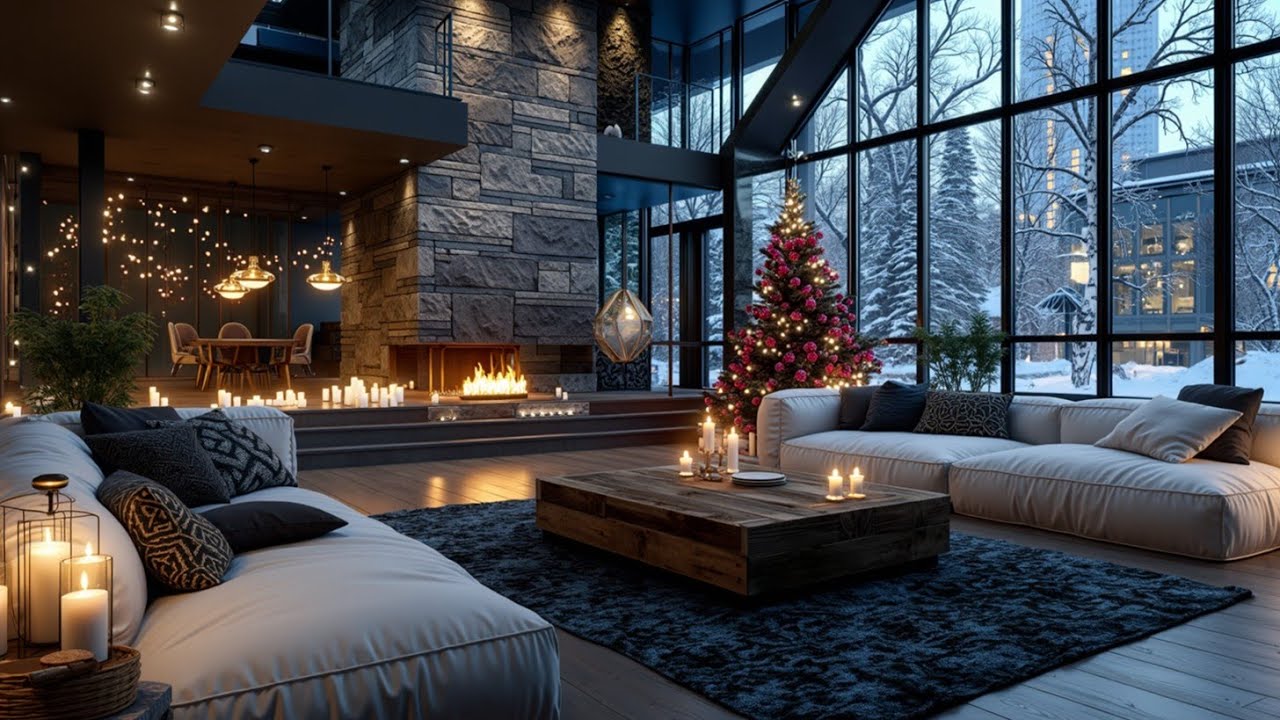 Акустическая джазовая гитара для уютных зимних вечеров | Расслабляющая мягкая гитарная музыка