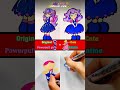 Drawing Lily + Peach in different Time Limits #shorts #poppyplaytime #art #mariogalaxy #shorts