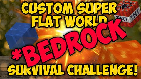 Custom Superflat Bedrock Worlds