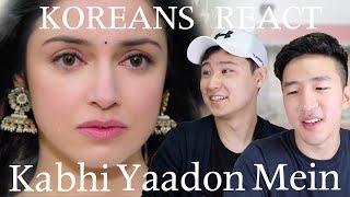 Kabhi Yaadon Mein (Full Video Song) KOREAN REACTION! [ENG] (DKDKTV)