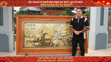 Giá Cực Sốc | Mẫu Tranh Đồng "Cội Nguồn Quê Hương" Dát Vàng Bạc Đẹp Nhất 2024| Đồ Đồng  Tâm Phúc