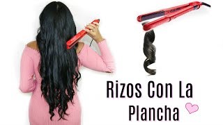 Rizos con la Plancha |Como Rizar Tu Cabello con la Plancha ➿ Fácil y Duradero | fashionbycarol