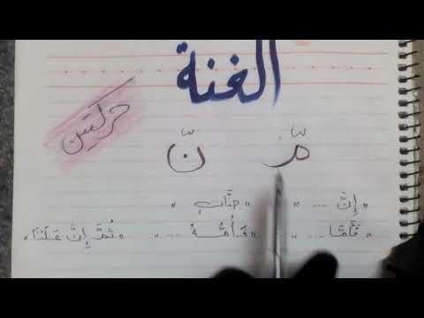 حركات مقدار الغنة ست أحكام التجويد