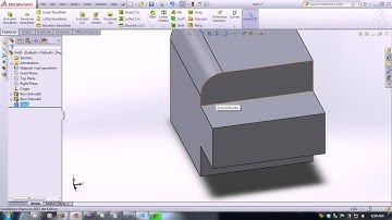 How to use Solidworks 2013   Fillet Constant Radius