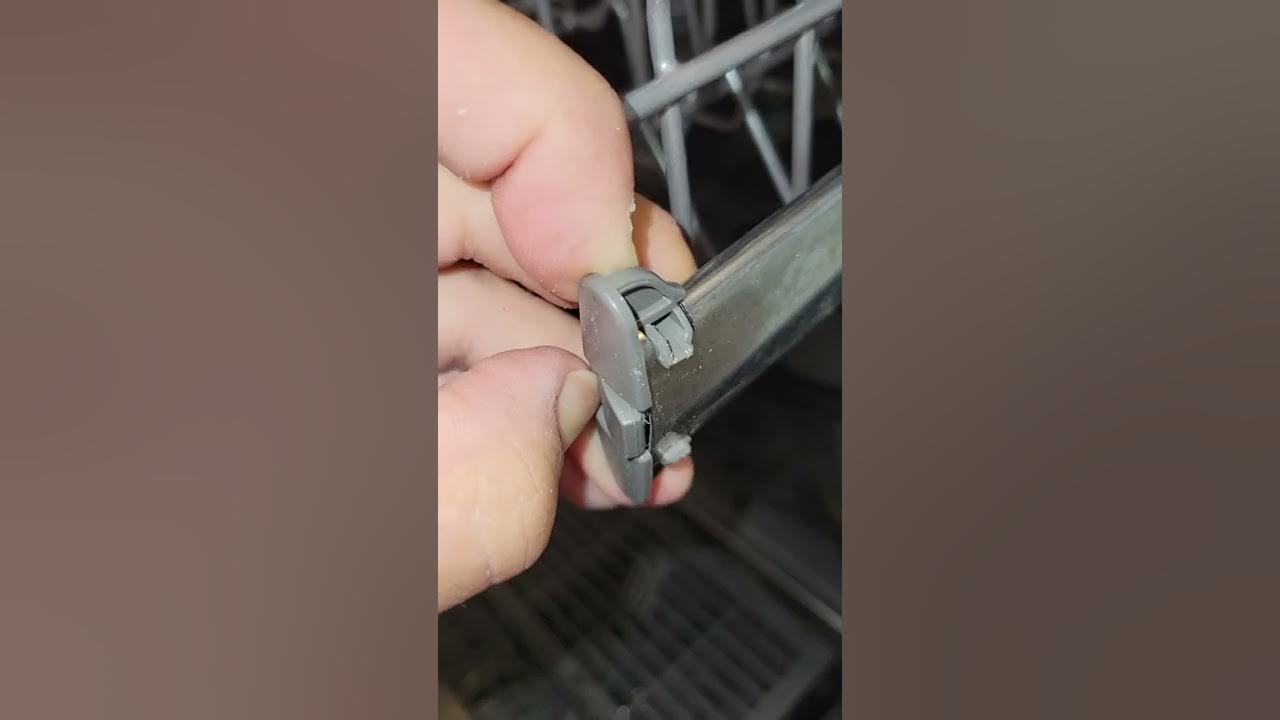 dishwasher upper rack slides YouTube