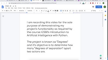 CS50 - AI: Week0 Project Degrees Demo