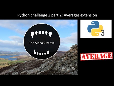Python Challenge 2 Part 2: Averages Extension