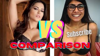 Sunny Leone vs mia khalifa comparison video |porn actress comparison|  #actress #youtube #mia #sunny - YouTube