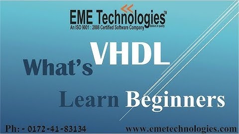 VHDL Tutorial For Beginners - VHDL Simulation | EME Technologies