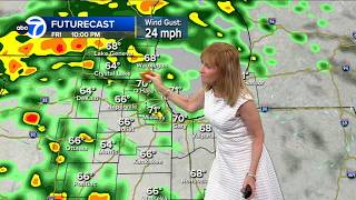 Tracy uses a 'waffadilla' as her weather pointer