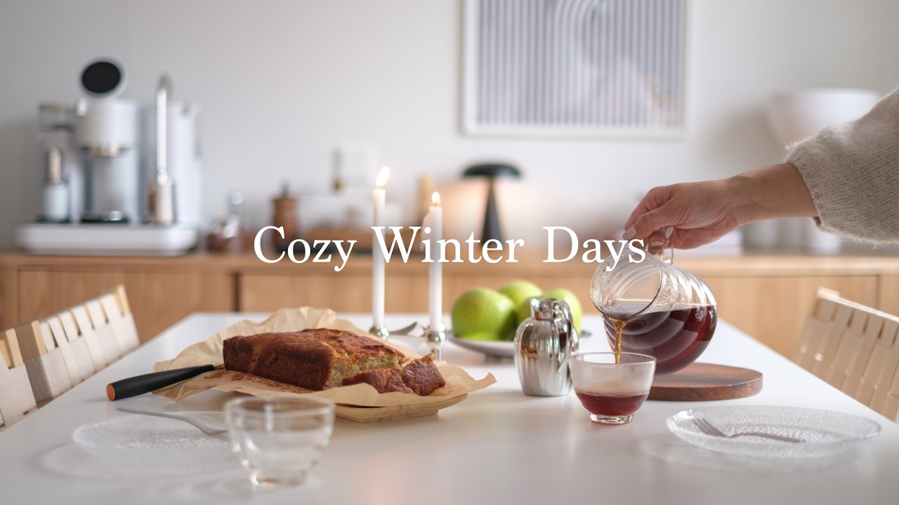 A Cozy 5PM - 10PM Night Routine |  Cozy Winter Days in Finland, Slow Mornings , Meal Prep & Baking