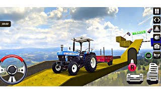 Real Cargo Tractor Trolley Farming Simulation - impossible heavy tractor tracks driving gameplay apk screenshot 3