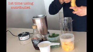 first time using NutriBullet 900W