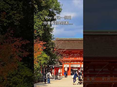 再過一個月，你會看到這樣的京都... #賞楓 #京都旅遊 #日本旅遊 #京都観光 #京都