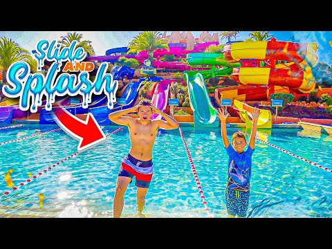 INCROYABLES TOBOGGANS AQUATIQUES AU PARC SLIDE & SPLASH  ?